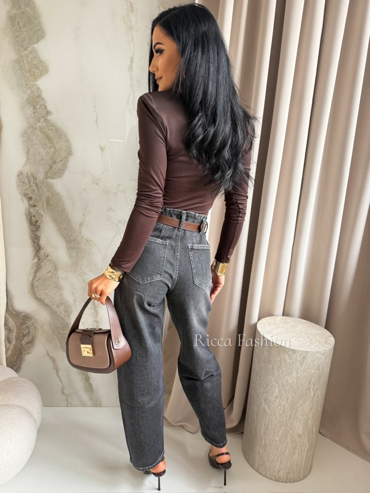 Spodnie balloon HIBIE, gray