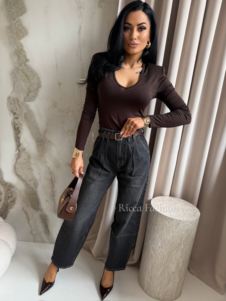 Spodnie balloon HIBIE, gray