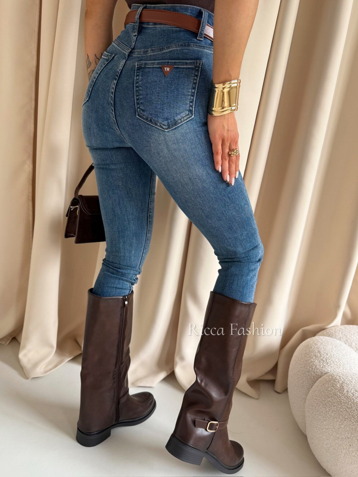 Spodnie skinny jeans TRISTAN, blue