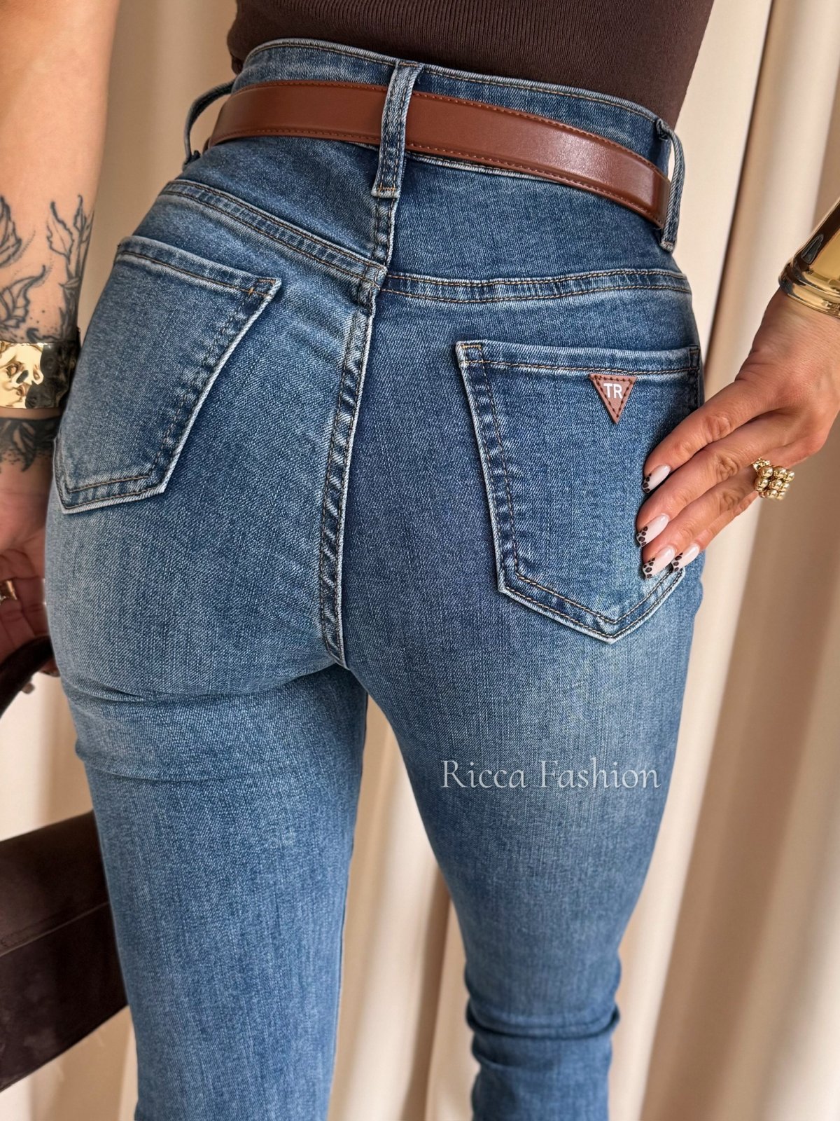 Spodnie skinny jeans TRISTAN, blue