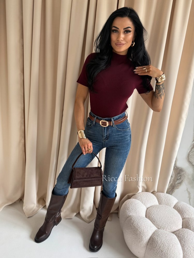 Półgolf/sweterek MIRI, bordo