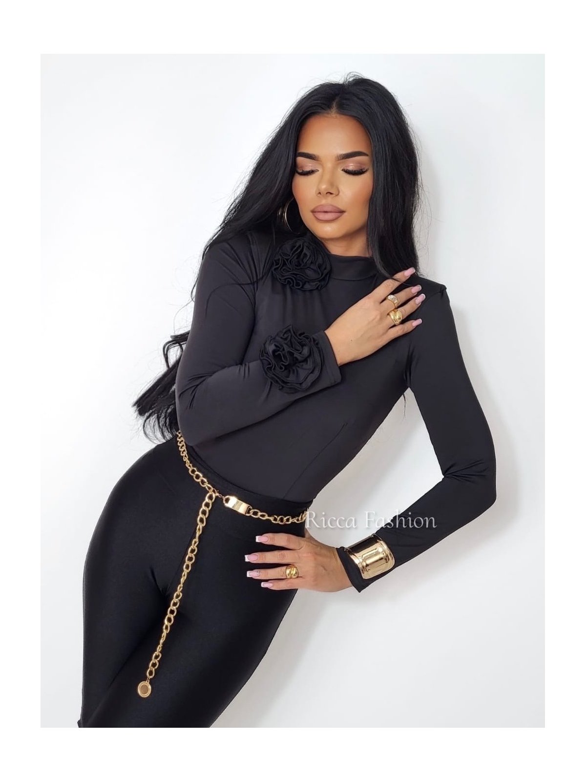 Bluzka/golfik premium RUBIN, black