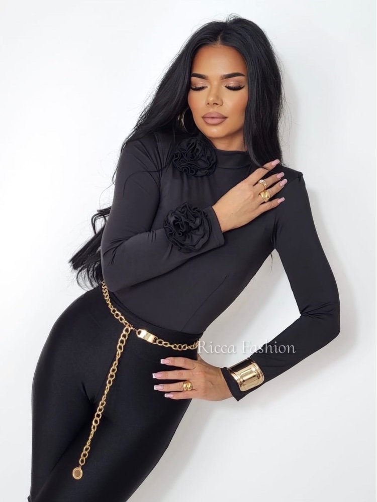 Bluzka/golfik premium RUBIN, black