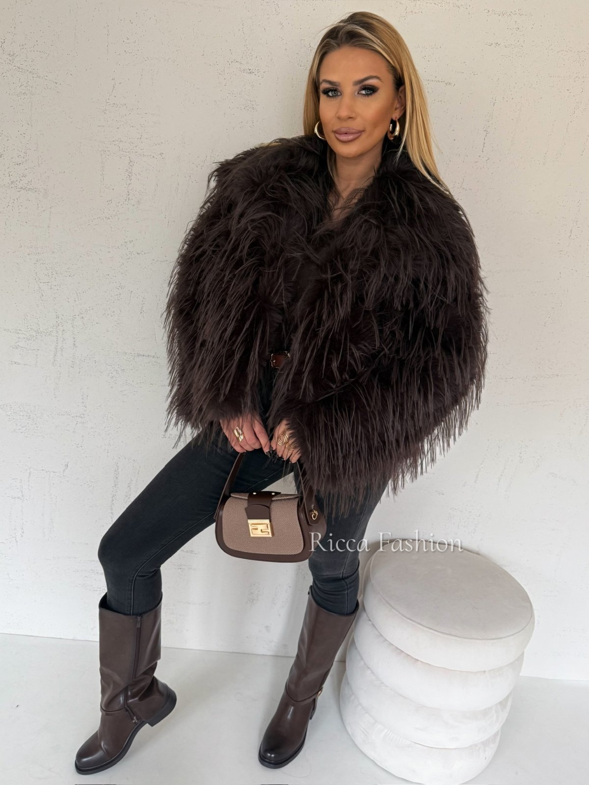 Kurtka/futerko COLETTE LONG, chocolate