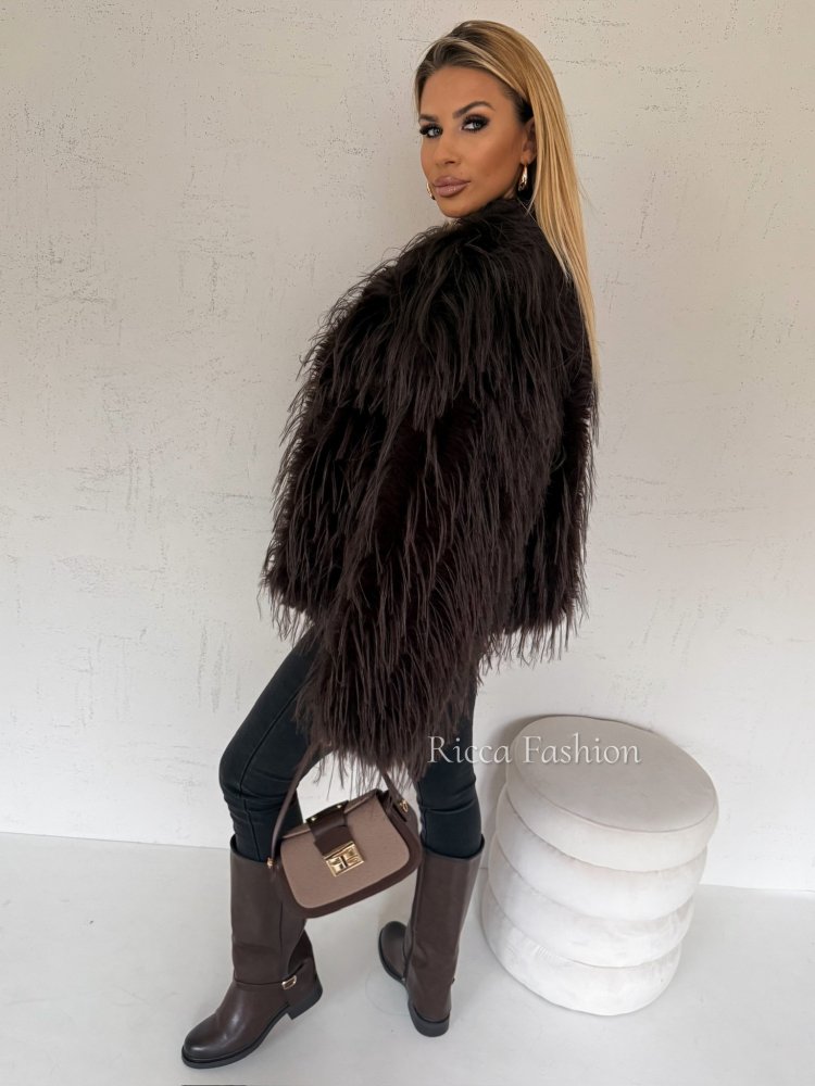 Kurtka/futerko COLETTE LONG, chocolate