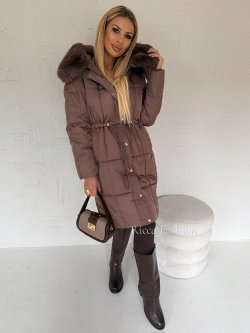 Płaszcz zimowy EVANDER, chocolate