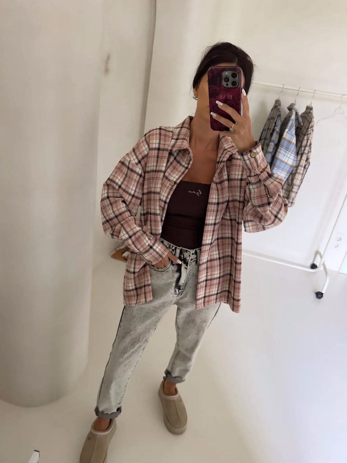 Koszula KRATA, puder