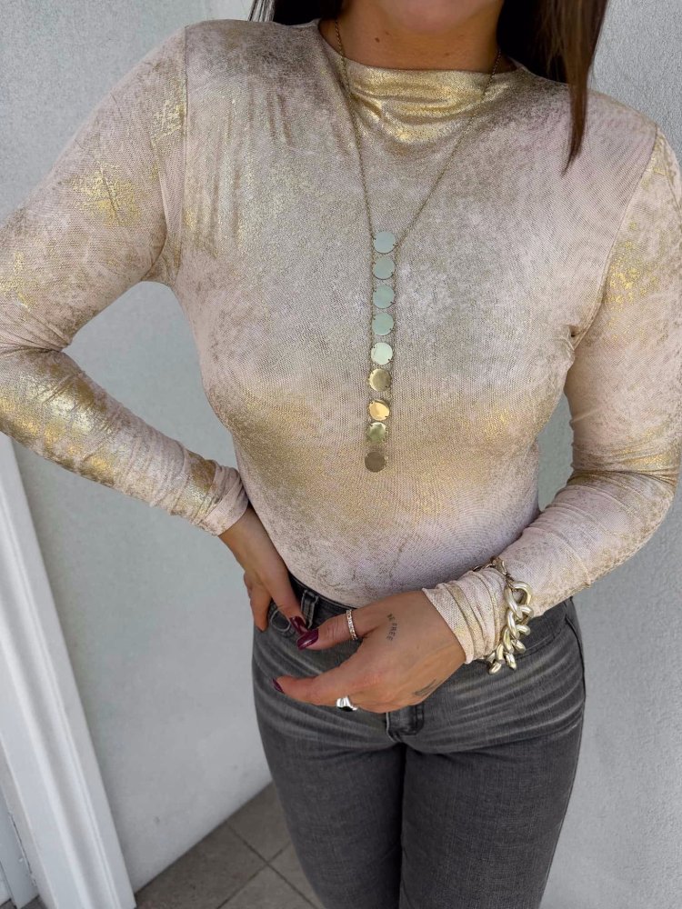 Bluzka SKIN PHRASE, gold