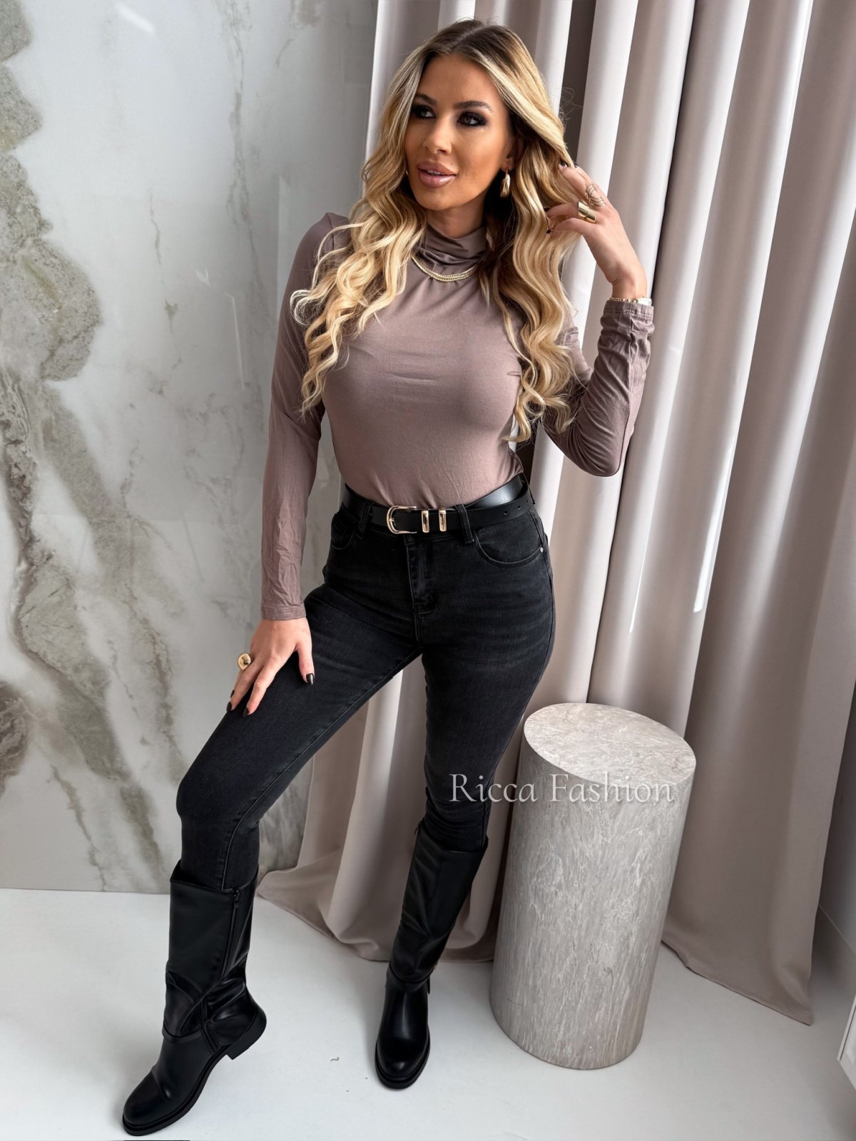 Półgolf LEONARDO, mocca