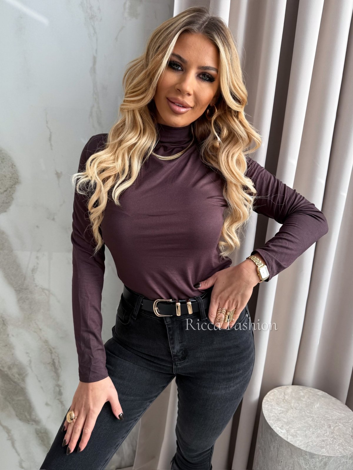 Półgolf LEONARDO, chocolate