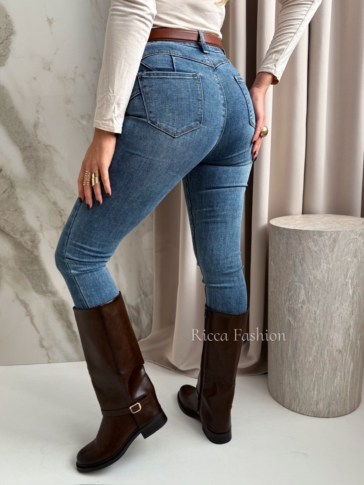 Spodnie skinny jeans SLIMMI, blue