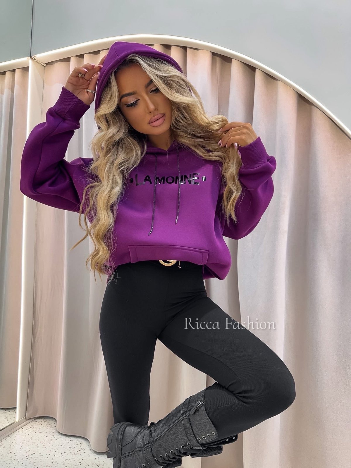 Bluza dresowa BLINK MONNE, violet