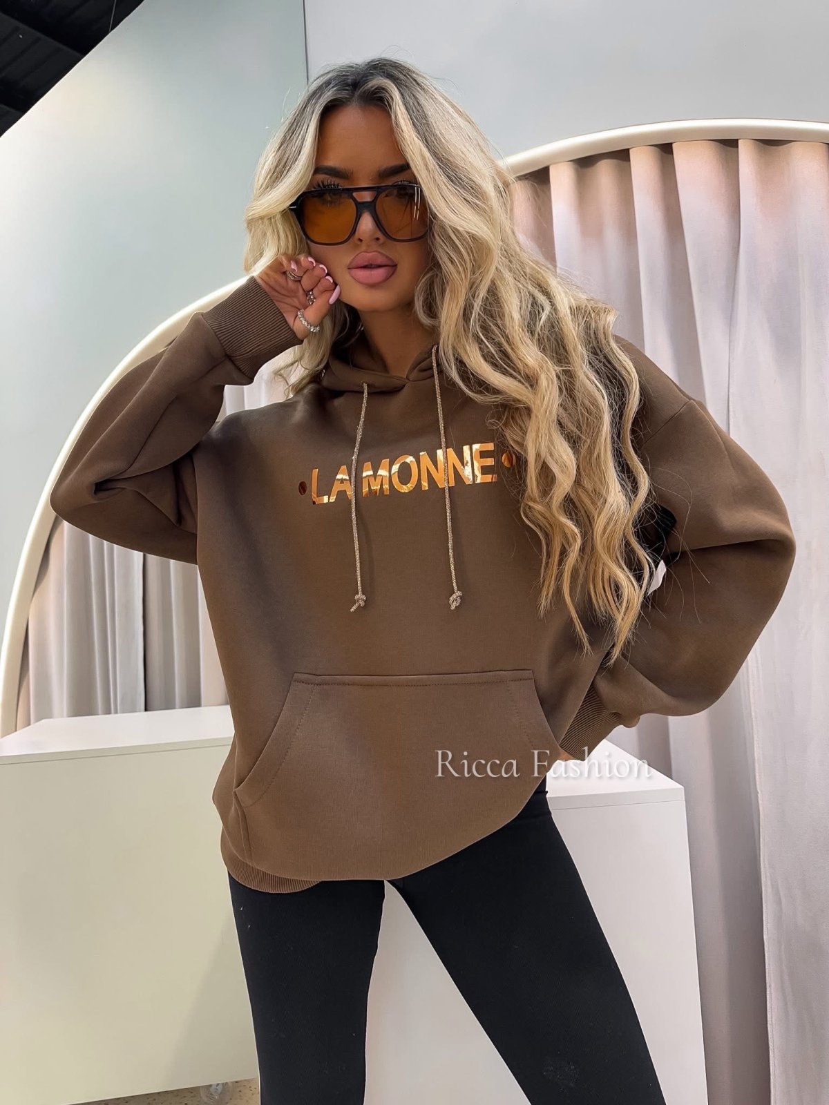 Bluza dresowa BLINK MONNE, chocolate