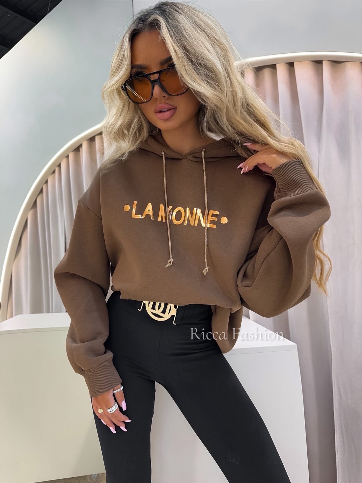 Bluza dresowa BLINK MONNE, chocolate