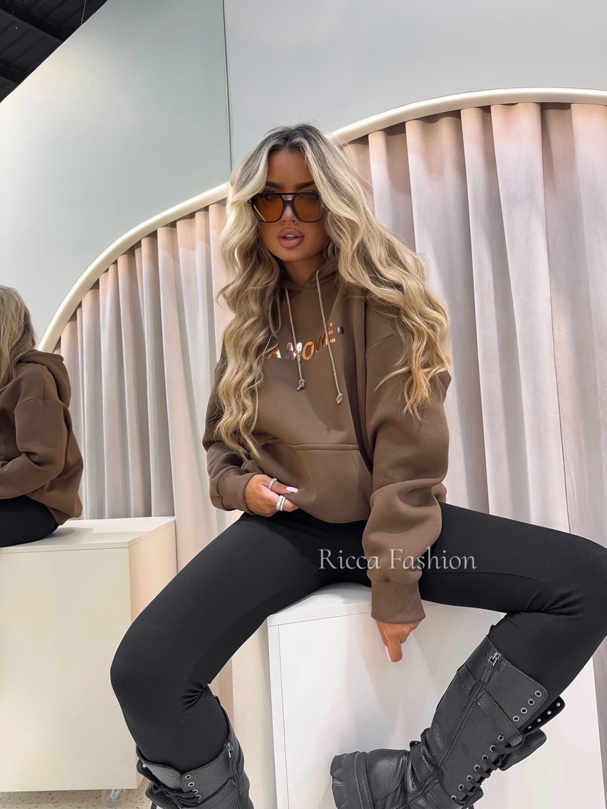 Bluza dresowa BLINK MONNE, chocolate