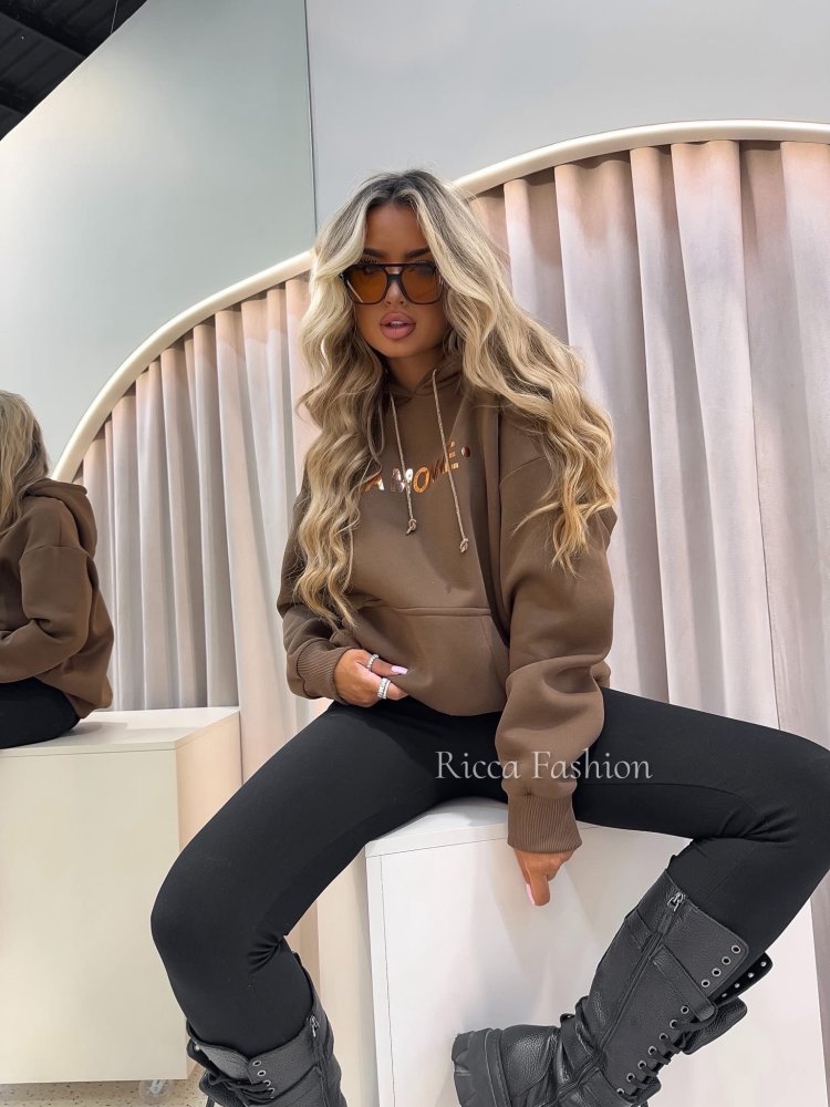 Bluza dresowa BLINK MONNE, chocolate