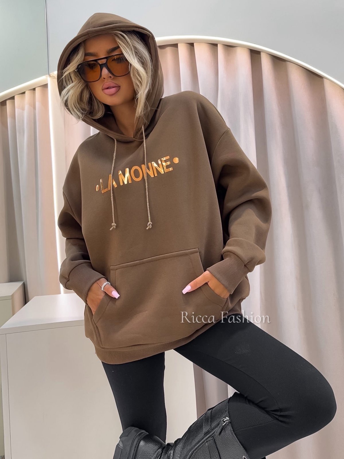 Bluza dresowa BLINK MONNE, chocolate