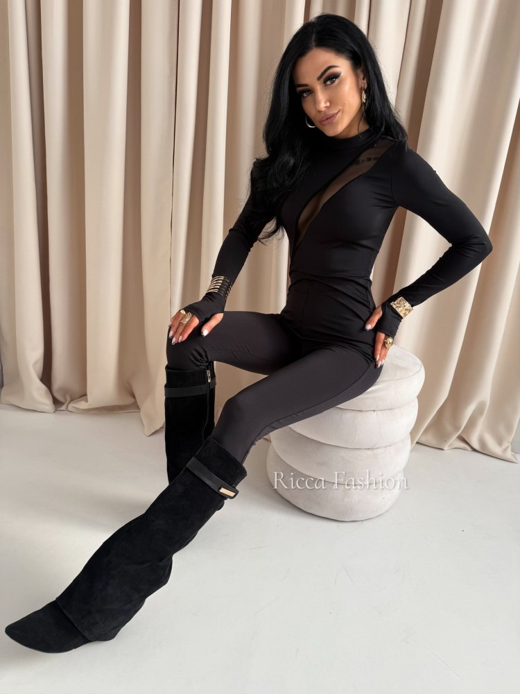 Kombinezon premium CRAZY IN LOVE, black