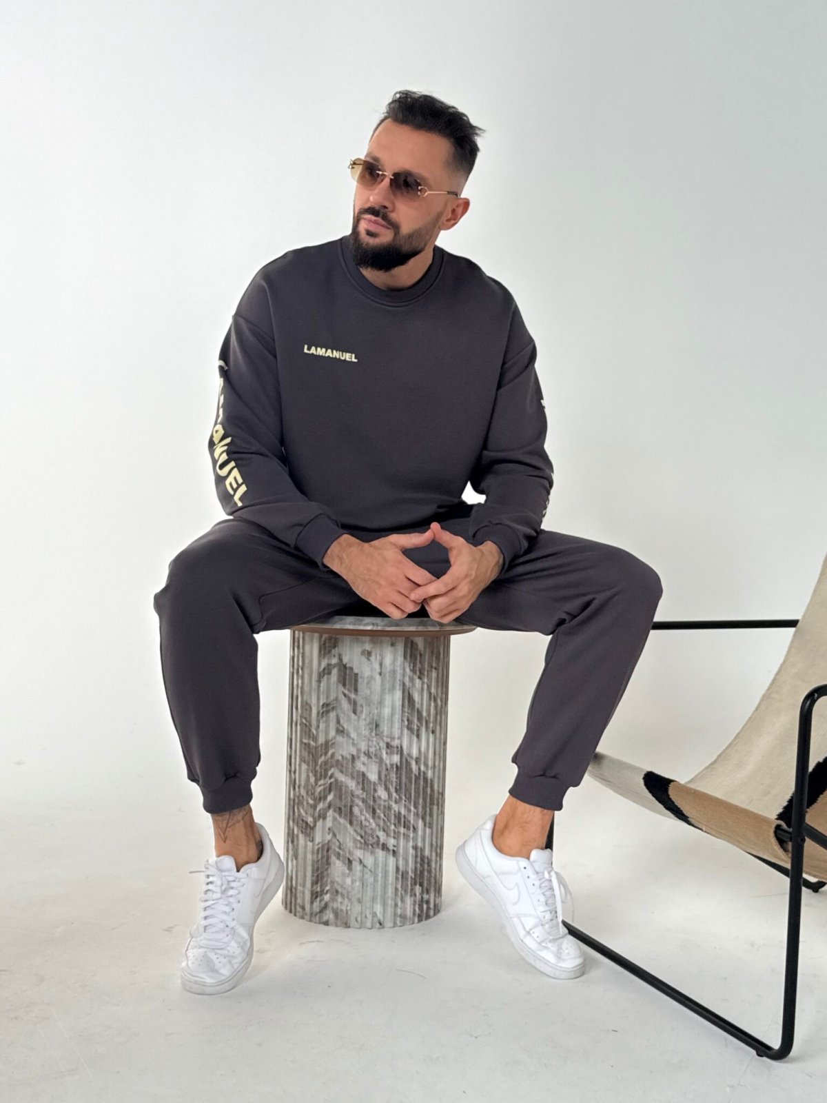 Spodnie dresowe męskie UNITY, fumo