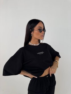 T-shirt BASE, czarny