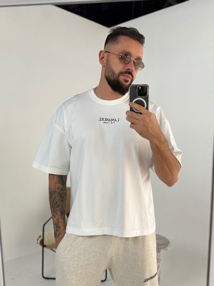 T-shirt męski CORE, ecru