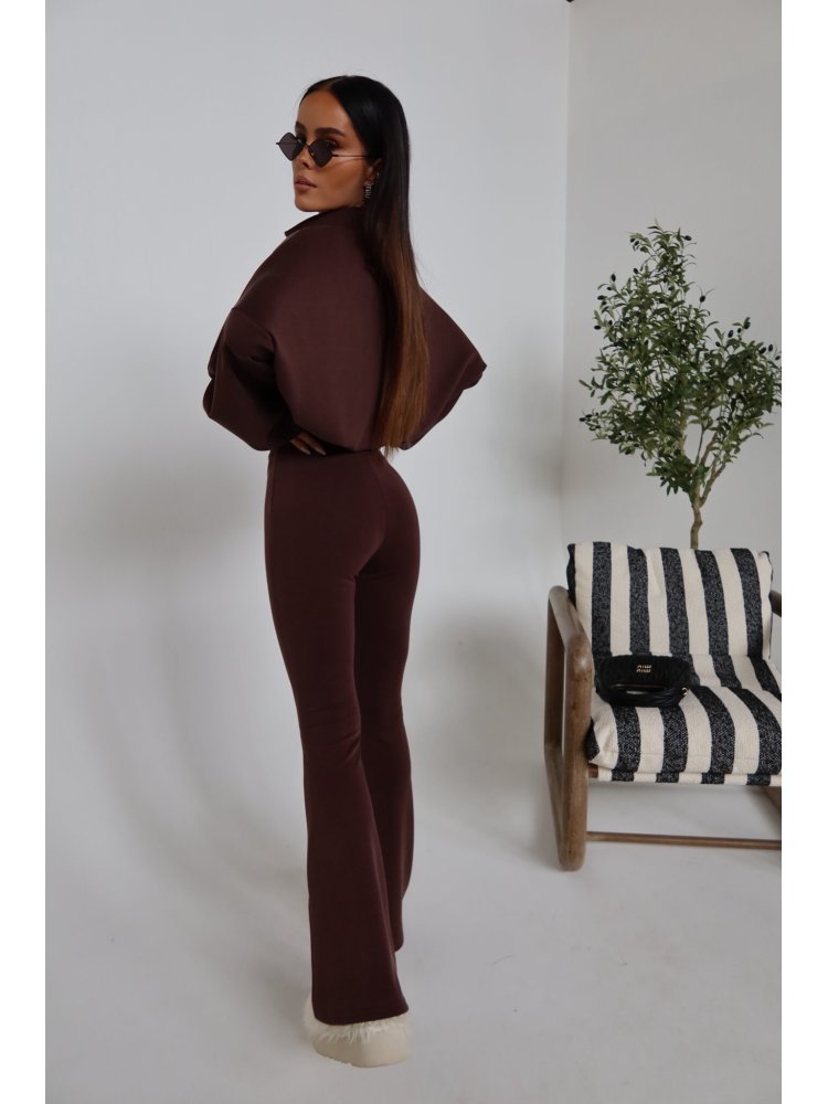 Spodnie dzwony MOVE, czekolada