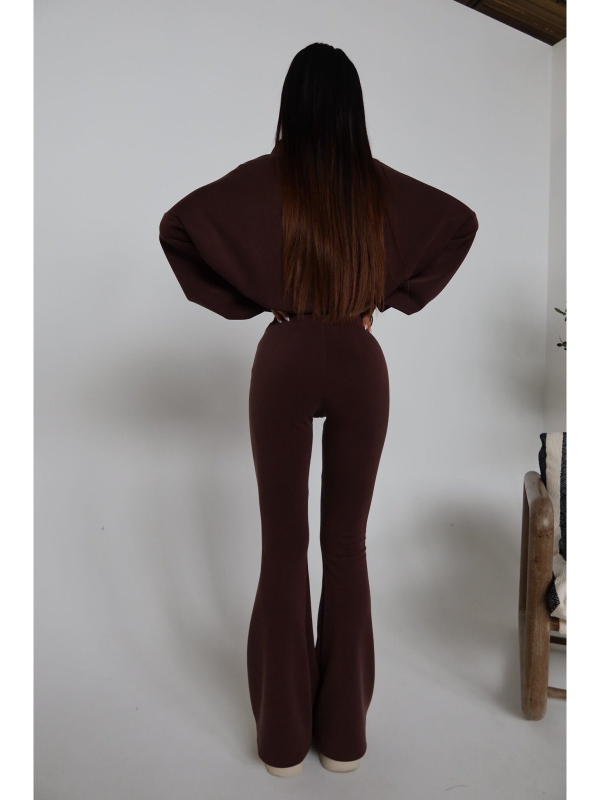 Spodnie dzwony MOVE, czekolada