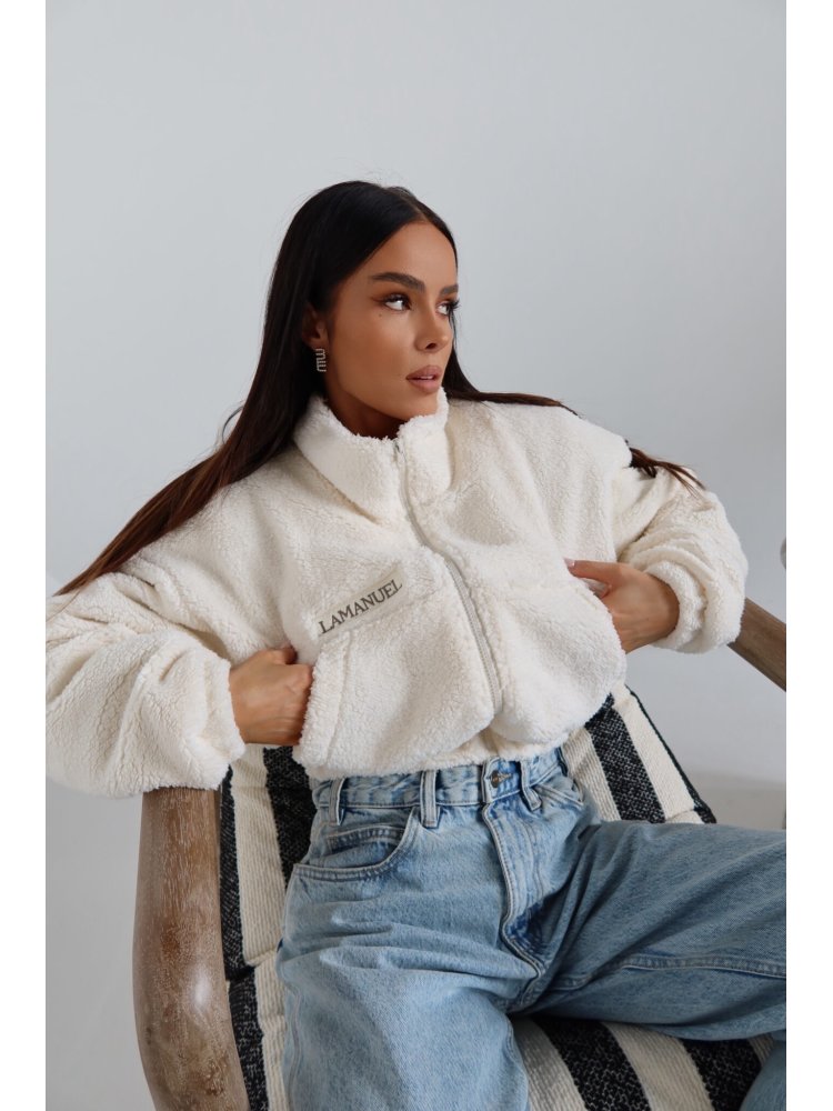 Kurtka/baranek FURRY, ecru