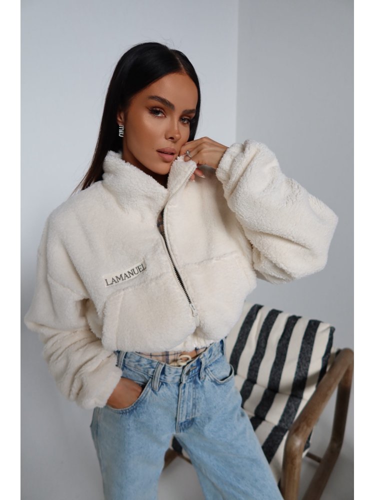 Kurtka/baranek FURRY, ecru