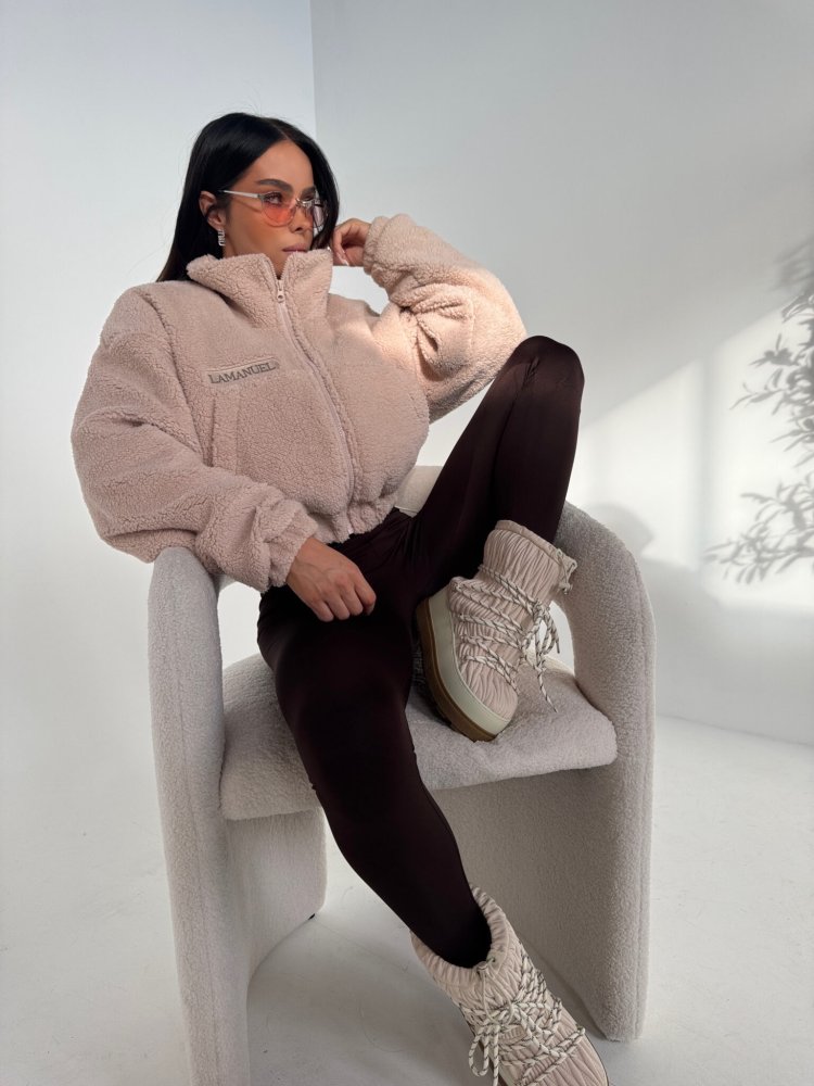 Kurtka/baranek FURRY, beż