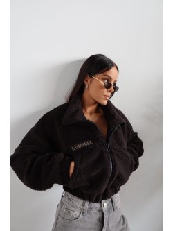 Kurtka/baranek FURRY, czarna