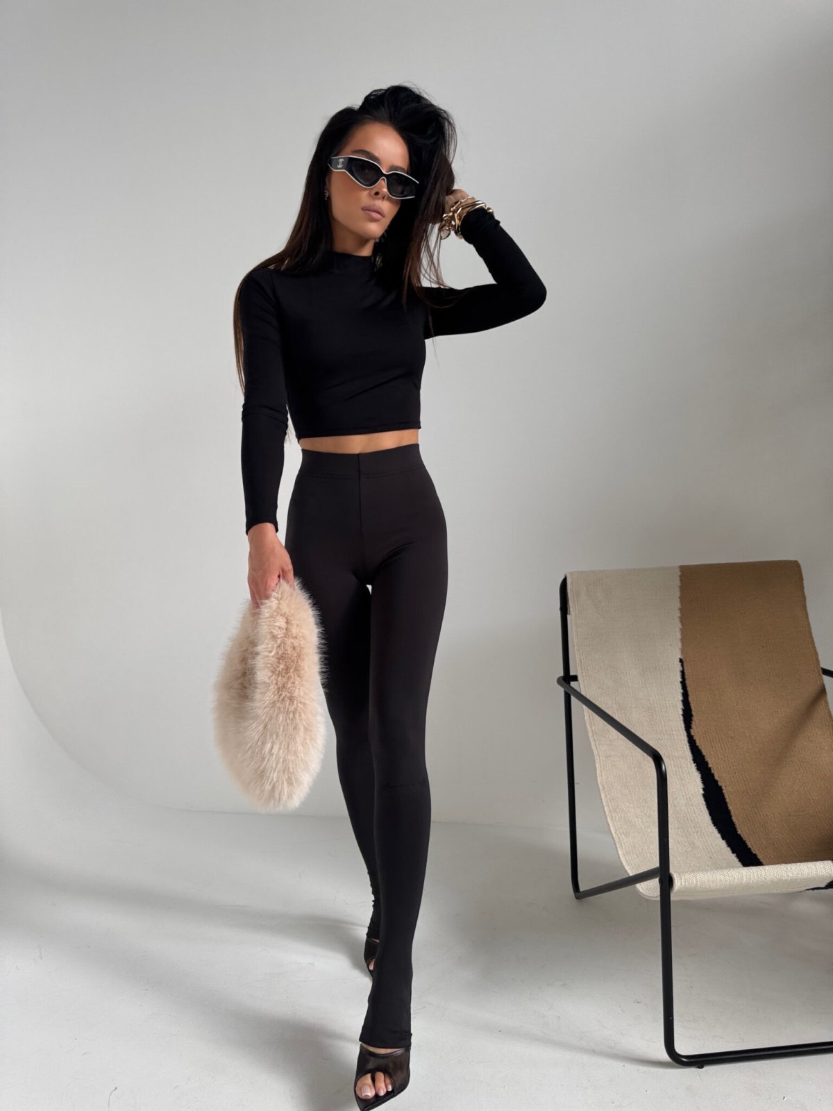 Legginsy HIDDEN, czarne