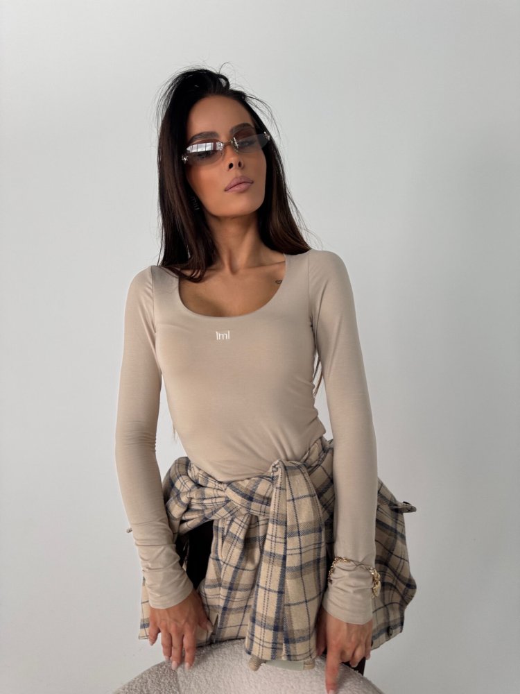 Bluzka/top z wiskozy AURA, beż