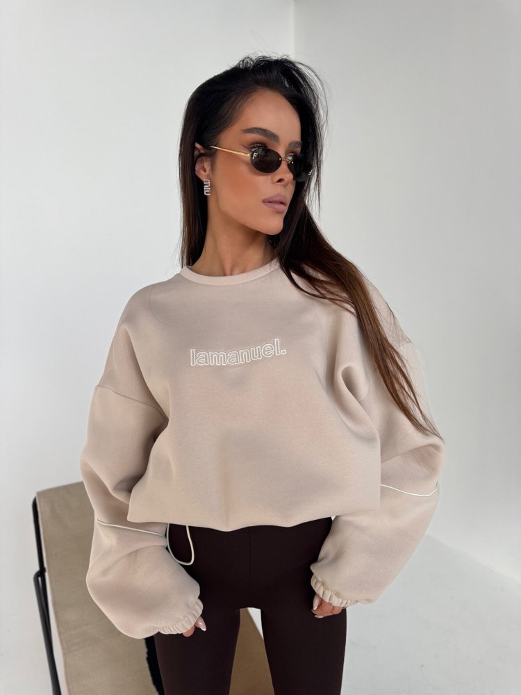 Bluza dresowa NUDE, beż