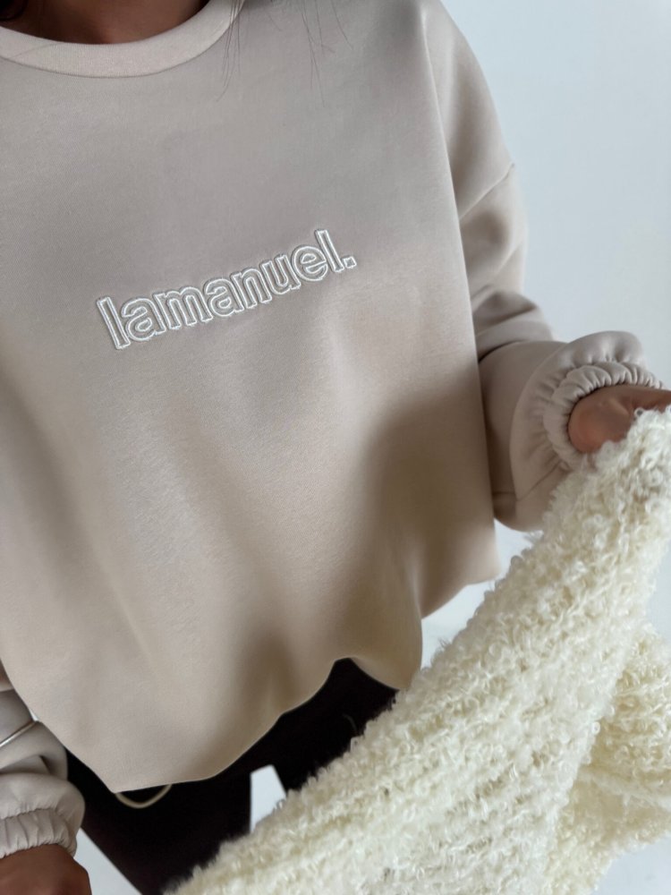 Bluza dresowa NUDE, beż