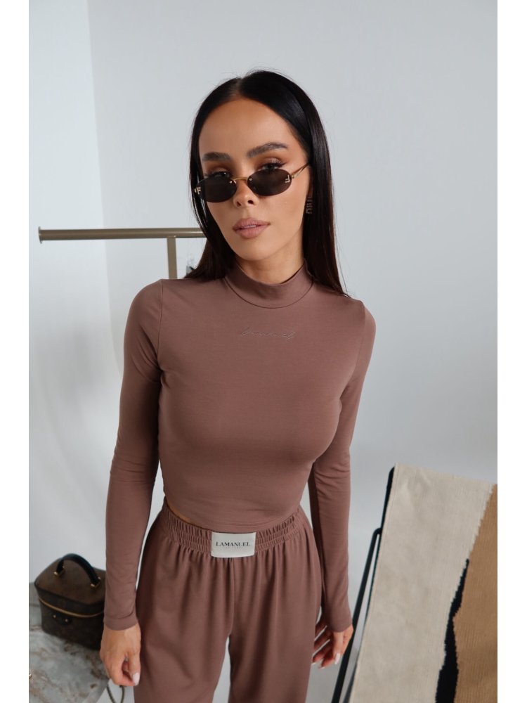 Bluzka/top BALANCE, czekolada