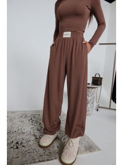 Spodnie BALANCE, czekolada