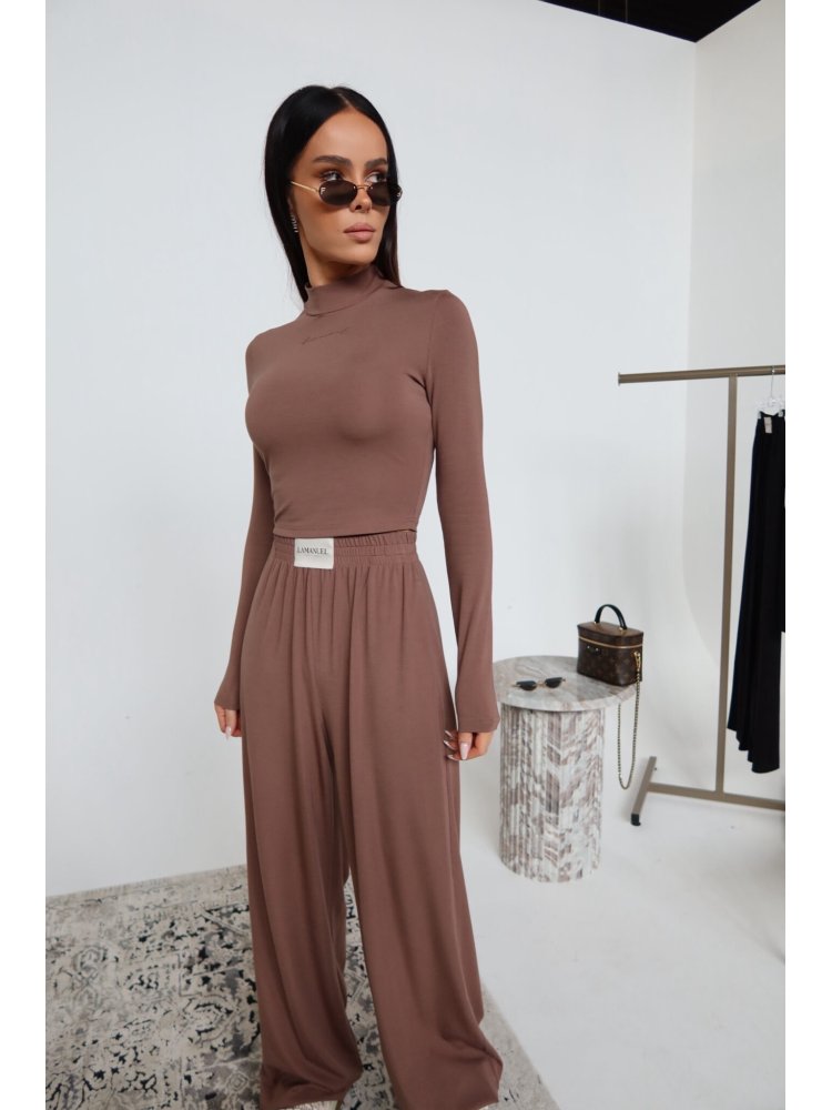 Spodnie BALANCE, czekolada