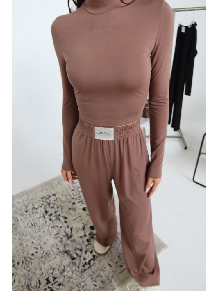 Spodnie BALANCE, czekolada