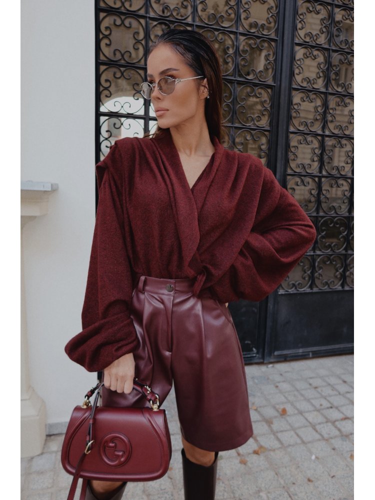 Sweter TELL HER, bordo