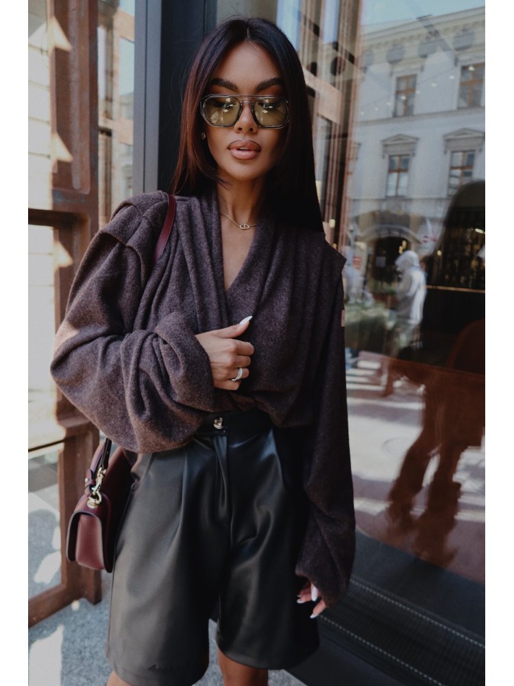 Sweter TELL HER, czekolada