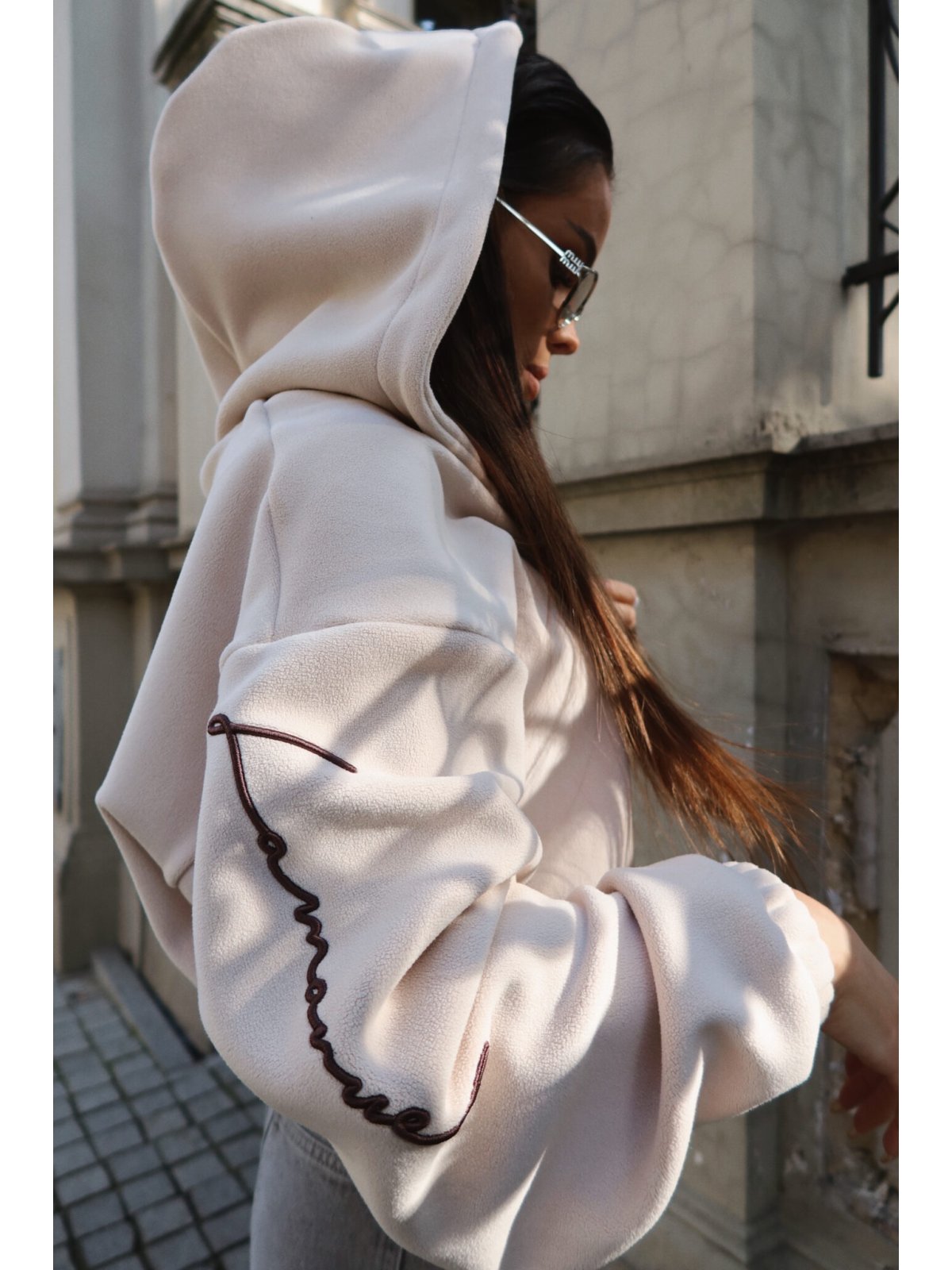 Bluza dresowa SNUG, beż