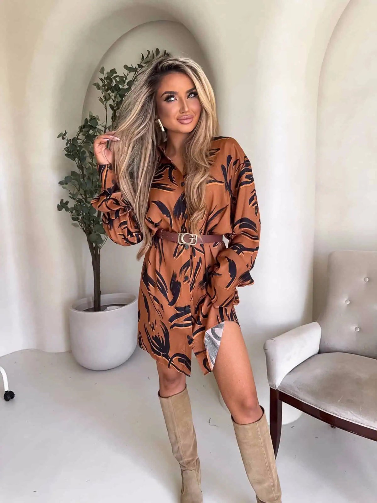 Sukienka MIA, miedziany