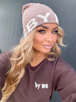 Czapka z kaszmirem BY ME, beż