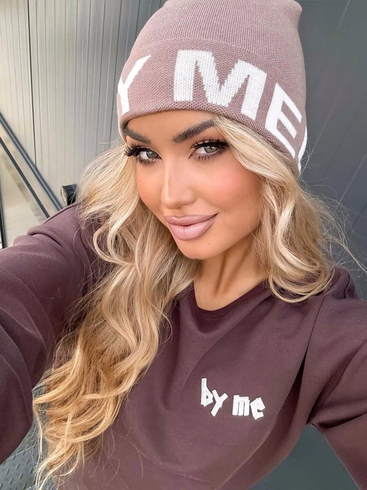 Czapka z kaszmirem BY ME, beż