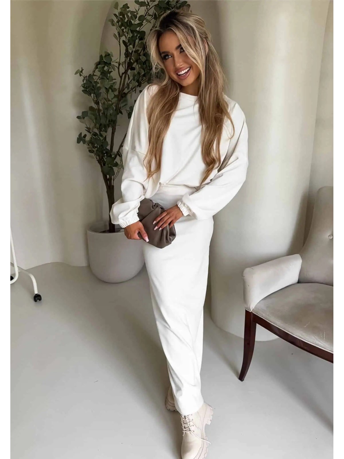 Komplet POLINA, ecru