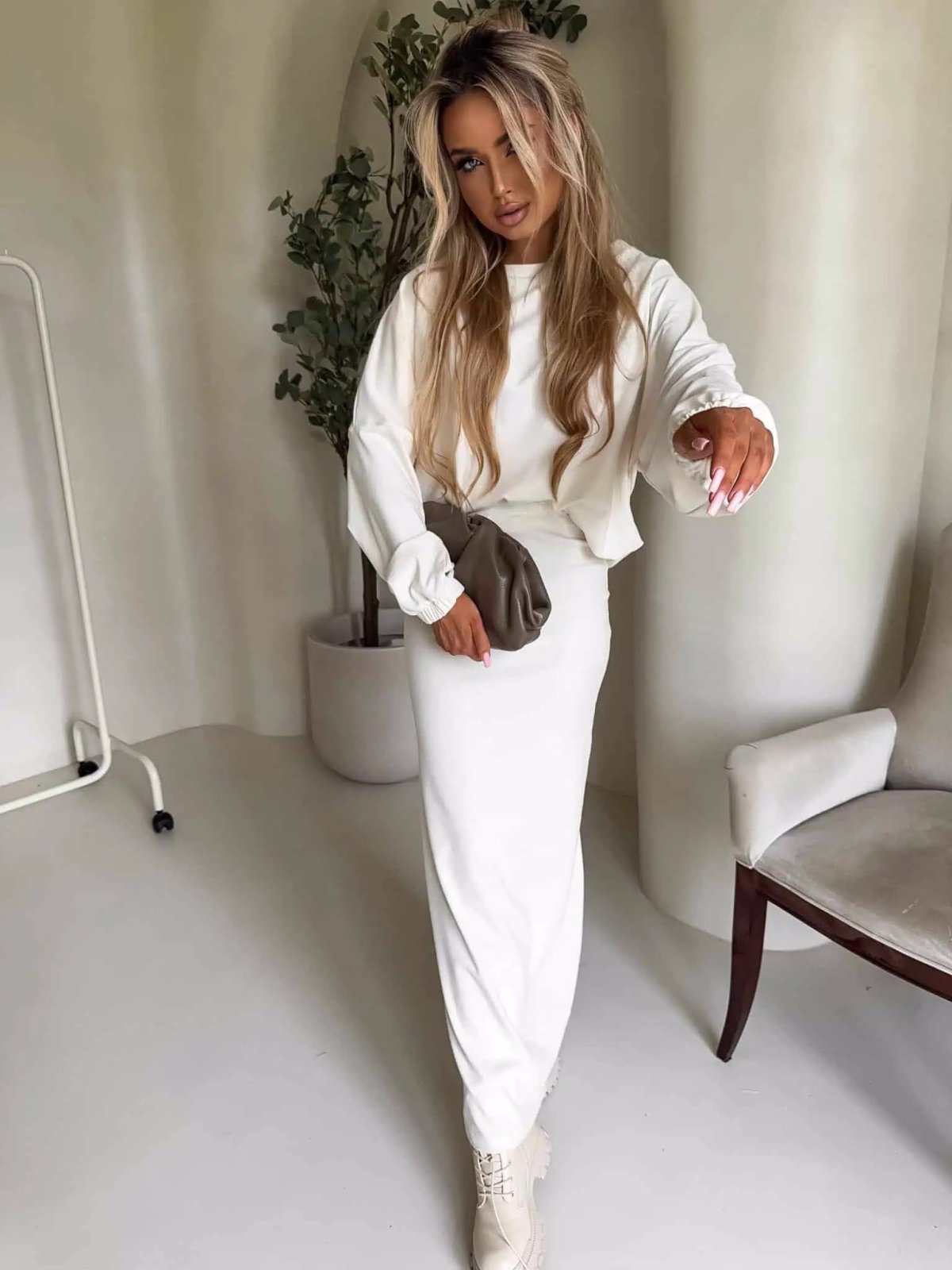 Komplet POLINA, ecru