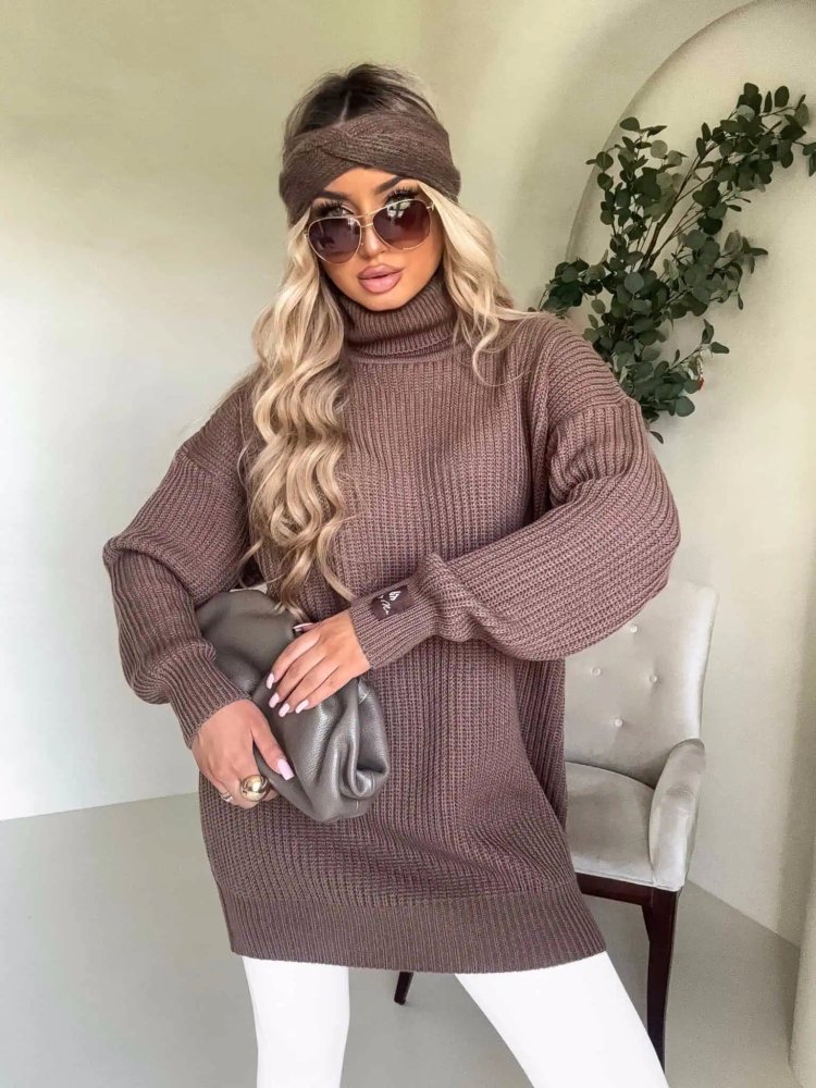 Sweter golf z wełną LAVER,...