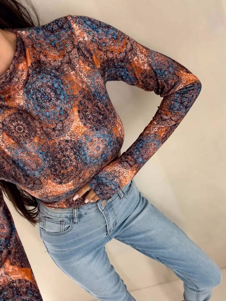 Bluzka SECOND SKIN, mandala