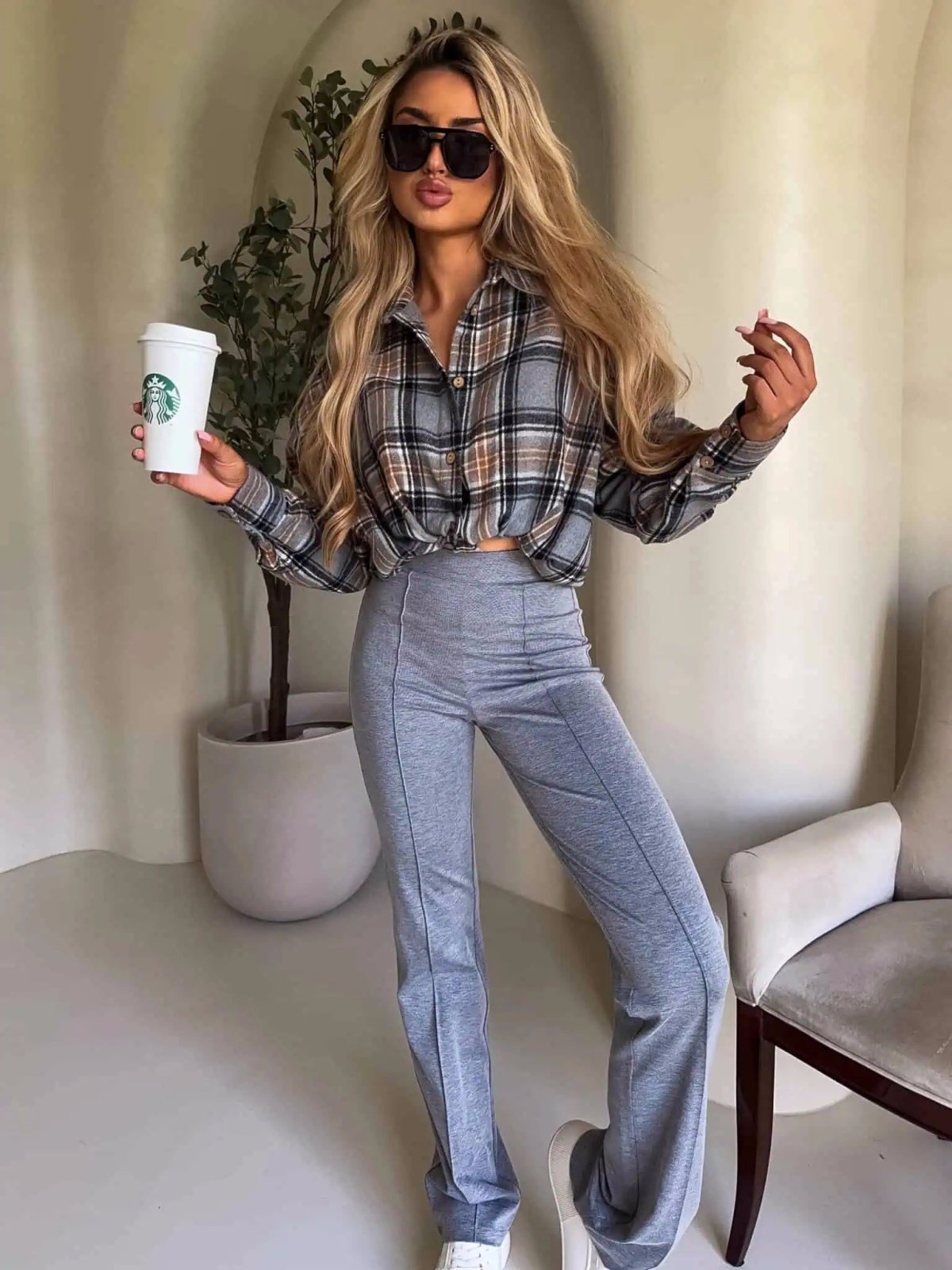 Koszula KRATA, szara